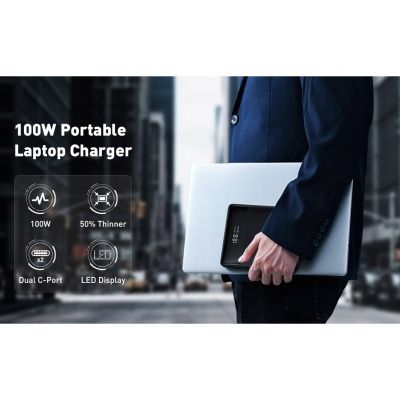 Baseus Blade Digital Display 20000 mAh PD 100W Black (PPDGL-01, PPBLD100-S, PPBL000201)