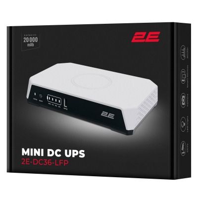 ДБЖ для роутера 2E Mini DC 36W LFP (2E-DC36-LFP) ДБЖ для роутера 2E Mini DC 36W LFP (2E-DC36-LFP)