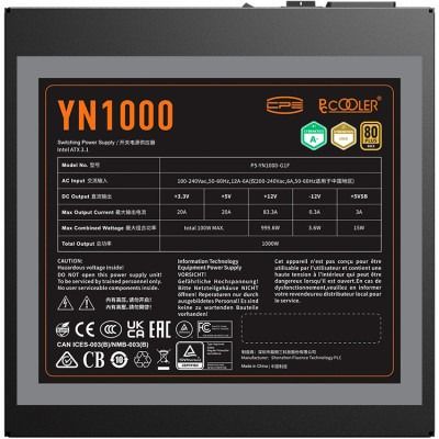 PCCooler YN1000 (P5-YN1000-G1FFBK1)