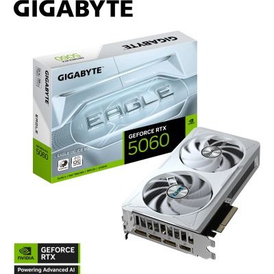 GIGABYTE GeForce RTX 5060 EAGLE OC ICE 8G (GV-N5060EAGLEOC ICE-8GD)