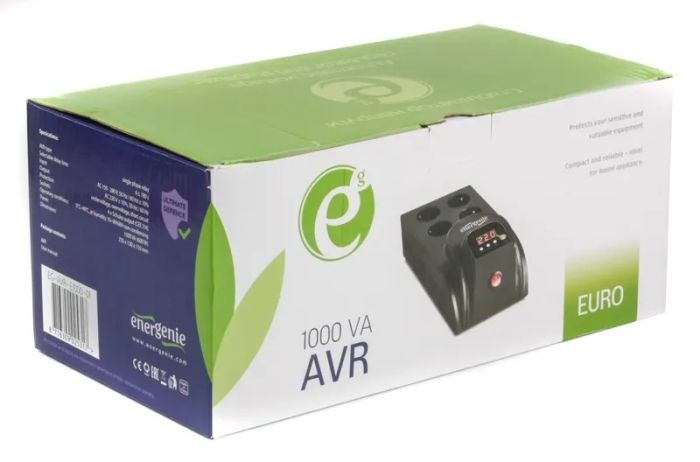 Стабілізатор напруги EnerGenie EG-AVR-E1000-01