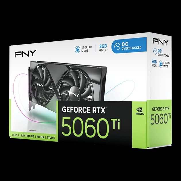 PNY GeForce RTX 5060 Ti VERTO OC Dual Fan (VCG5060T8DFXPB1-O)