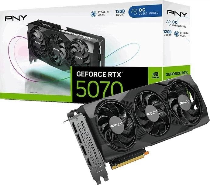 PNY GeForce RTX 5070 Overclocked Triple Fan (VCG507012TFXPB1-O)