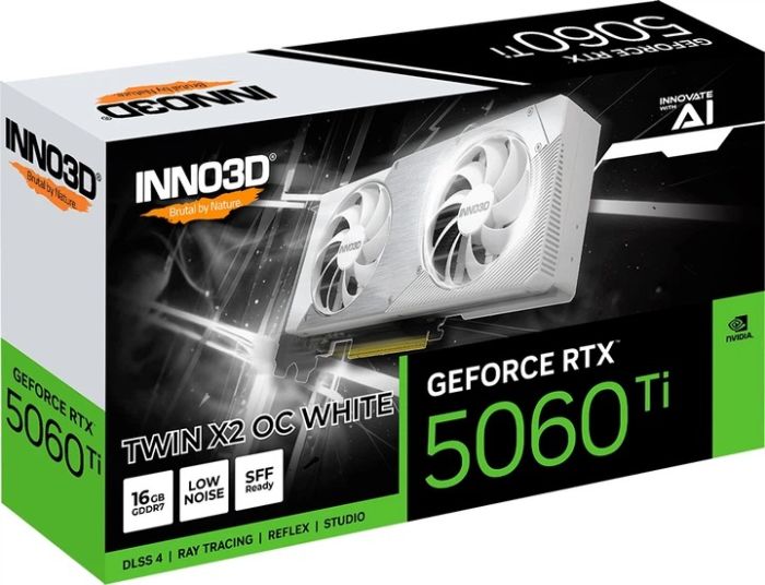 INNO3D GeForce RTX 5060 Ti 16GB TWIN X2 OC WHITE (N506T2-16D7X-191073W)