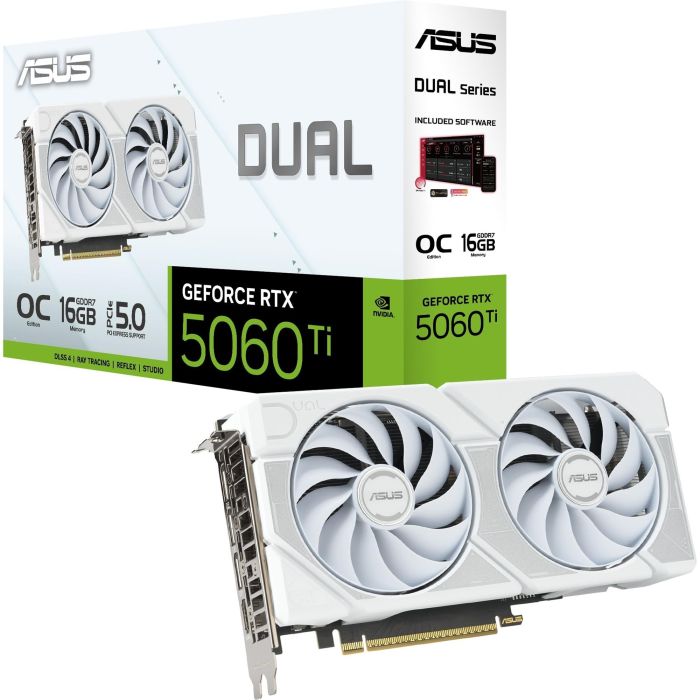 ASUS DUAL-RTX5060TI-O16G-WHITE (90YV0MH6-M0NA00)