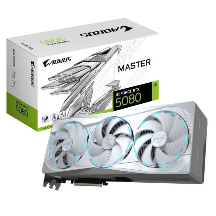GIGABYTE AORUS GeForce RTX 5080 MASTER ICE 16G (GV-N5080AORUSM ICE-16GD)