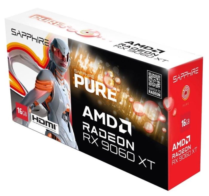 Sapphire Radeon RX 9060 XT PURE (11350-02)
