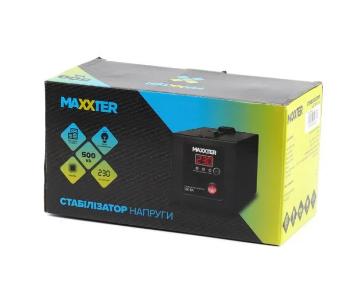 Стабілізатор напруги Maxxter MX-AVR-E500-01