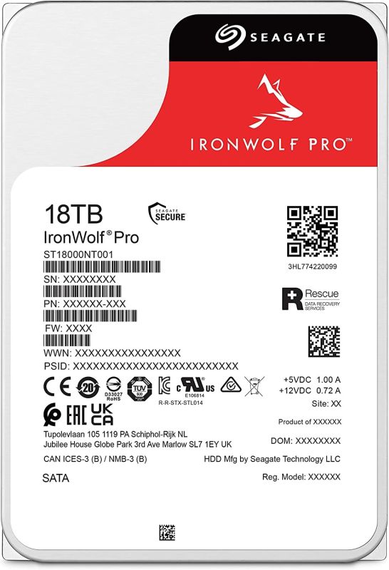 Seagate IronWolf Pro 18 TB (ST18000NT001)