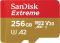 SanDisk 256 GB microSDXC UHS-I U3 V30 A2 Extreme (SDSQXAV-256G-GN6MA)