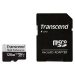 Transcend 128 GB microSDXC UHS-I 350V High Endurance + SD Adapter (TS128GUSD350V)