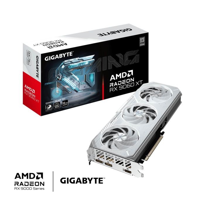 GIGABYTE Radeon RX 9060 XT GAMING OC ICE 16G (GV-R906XGAMINGOCICE-16GD)
