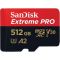 SanDisk 512 GB microSDXC UHS-I U3 Extreme Pro + SD Adapter SDSQXCD-512G-GN6MA