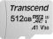 Transcend 512 GB microSDXC Clase 10 UHS-I (U3) + SD-adapter (TS512GUSD300S-A)