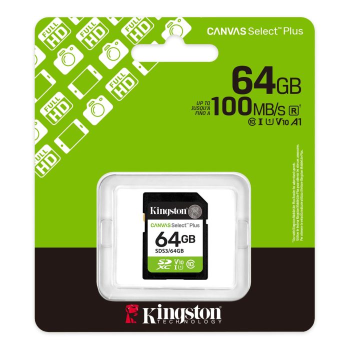 Kingston 64 GB SDXC Canvas Select Plus Gen3 SDS3/64GB