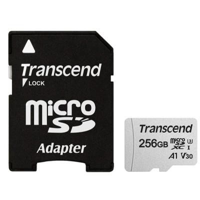 Transcend 256 GB microSDXC UHS-I U3 300S + SD Adapter TS256GUSD300S-A