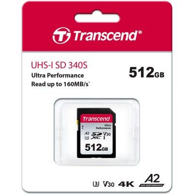 Transcend 512GB SD C10 UHS-I U3 A2 (TS512GSDC340S)