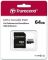 Transcend 64 GB microSDXC UHS-I 350V High Endurance + SD Adapter (TS64GUSD350V)