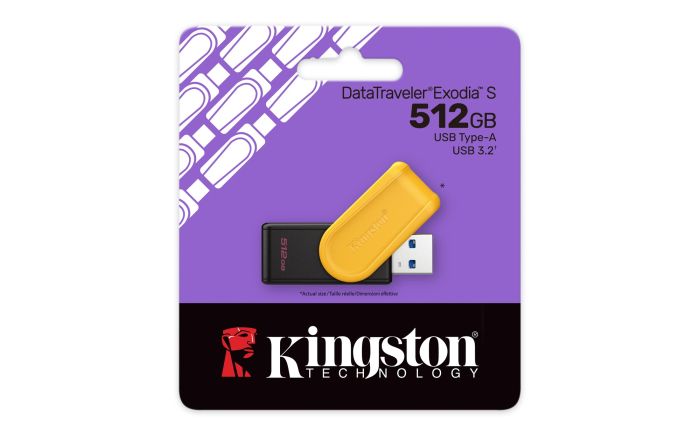 Kingston 512 GB USB 3.2 Type-A Gen1 DT Exodia S Black/Orange (DTXS/512GB)