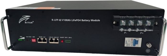 Зовнішня батарея для ДБЖ/інвертора Ritar R-LFP48V100Ah