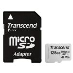Transcend 128 GB microSDXC UHS-I U3 300S + SD Adapter TS128GUSD300S-A