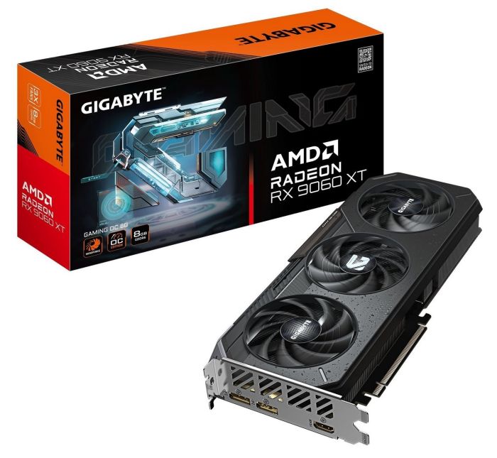 GIGABYTE Radeon RX 9060 XT GAMING OC 8G (GV-R9060XTGAMING OC-8GD)