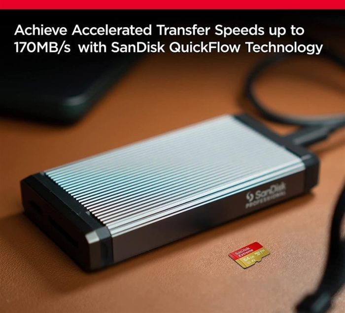 SanDisk 512 GB microSDXC UHS-I U3 V30 A2 Extreme + SD-Adapter (SDSQXAV-512G-GN6MA)