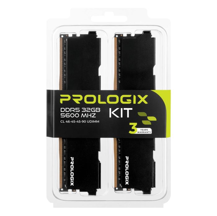 Prologix 32 GB (2x16GB) DDR5 5600 MHz (PRO32GB5600B5K)