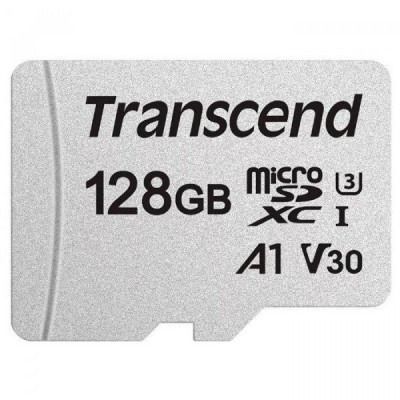 Transcend 128 GB microSDXC UHS-I U3 300S + SD Adapter TS128GUSD300S-A