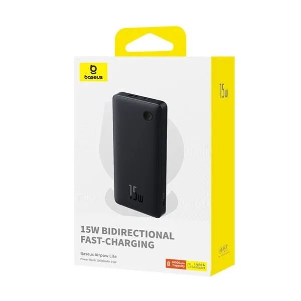 Baseus Airpow Lite 10000mAh 15W Black (P10067500123-00)