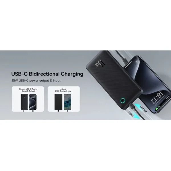 Baseus Airpow Lite 10000mAh 15W Black (P10067500123-00)