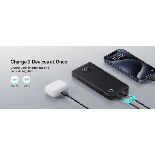 Baseus Airpow Lite 10000mAh 15W Black (P10067500123-00)
