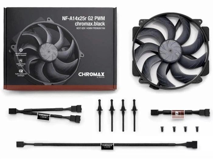 Noctua NF-A12x25 G2 PWM chromax.black