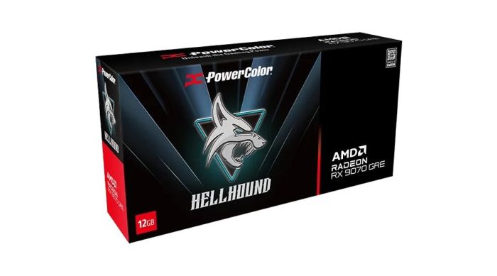 PowerColor Hellhound AMD Radeon RX 9070 GRE 12GB GDDR6 (RX9070GRE 12G-L/OC)