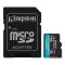 Kingston 64 GB microSDXC Canvas Go! Plus UHS-I U3 V30 A2 Class 10 + SD-adapter (SDCG4/64GB)