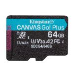 Kingston 64 GB microSDXC Canvas Go! Plus UHS-I U3 V30 A2 Class 10 (SDCG4/64GBSP) Kingston 64 GB microSDXC Canvas Go! Plus UHS-I U3 V30 A2 Class 10 (SDCG4/64GBSP)