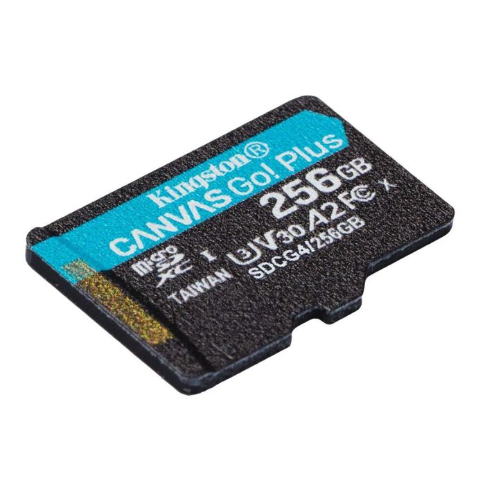 Kingston 256 GB microSDXC Canvas Go! Plus UHS-I U3 V30 A2 Class 10 (SDCG4/256GBSP)