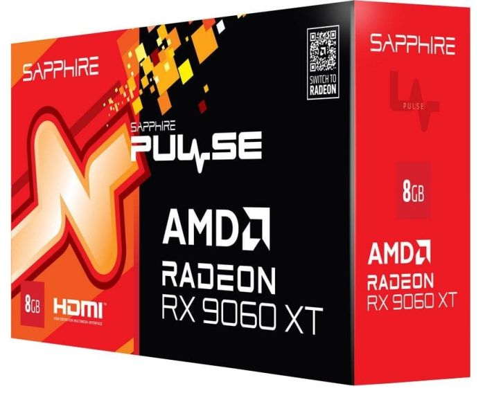 Sapphire Radeon RX 9060 XT 8GB PULSE GAMING OC (11350-04)