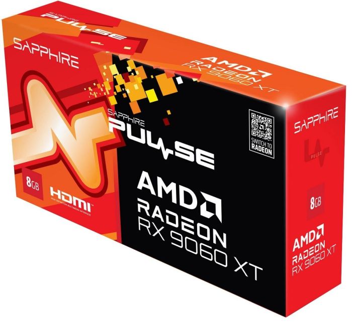Sapphire Radeon RX 9060 XT 8GB PULSE GAMING OC (11350-04)