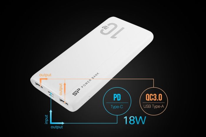 Silicon Power QP15 10000mAh Black (SP10KMAPBKQP150K)