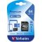 Verbatim 64 GB microSDXC UHS-I (U1) V10 Premium + SD Adapter (44084)