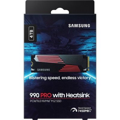 Samsung 990 PRO with Heatsink 4 TB (MZ-V9P4T0CW)