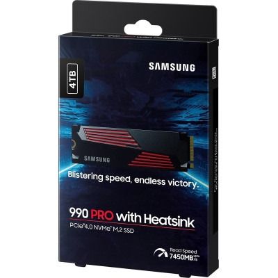 Samsung 990 PRO with Heatsink 4 TB (MZ-V9P4T0CW)