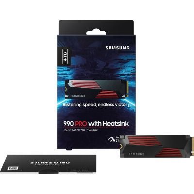 Samsung 990 PRO with Heatsink 4 TB (MZ-V9P4T0CW)